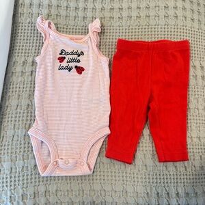 Carter's Pink and Red Ladybug Matching Set